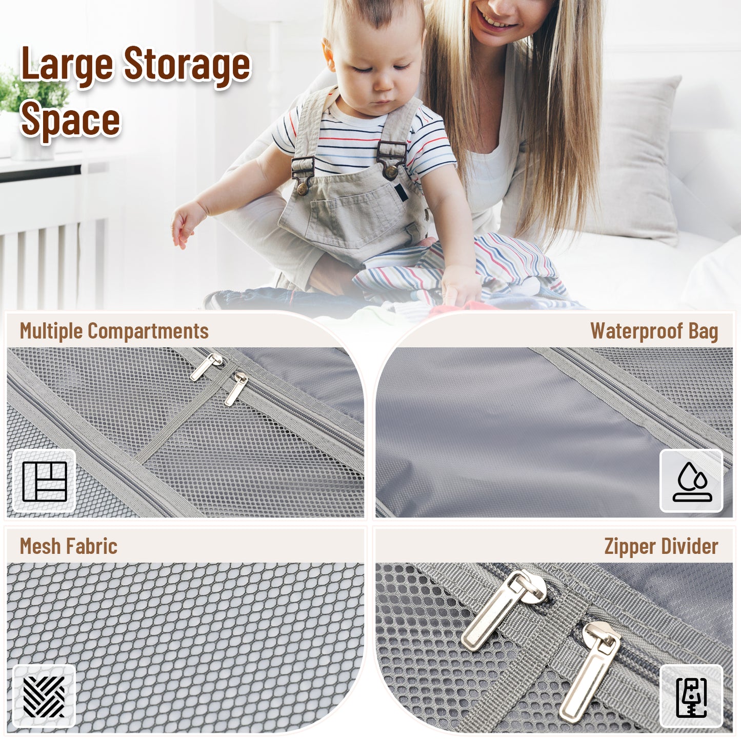 22'' Luggage with Seat for Kids Adults Travel, Hardside Suitcase with 360° Locking Wheels, TSA Lock, Seat Belts & Bag Hook